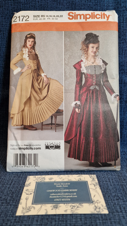 Dressmaking Pattern - Simplicity Costume 2172 - Size 14-22