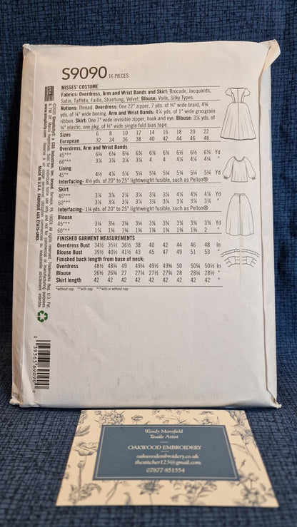 Dressmaking Pattern - Simplicity Costume S9090 - Size 14-22