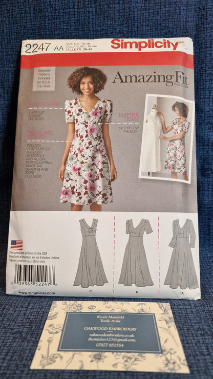 Dressmaking Pattern - Simplicity S2247 - Size 10-18