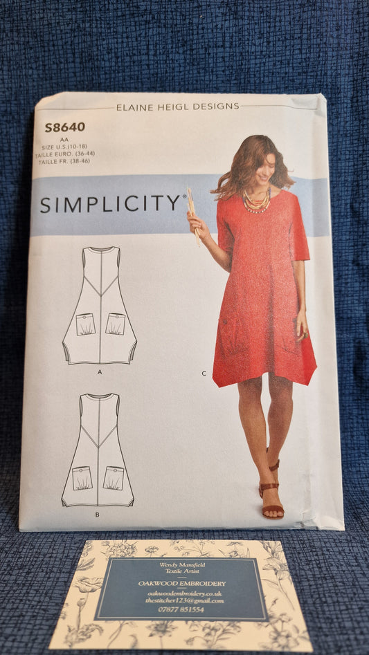 Dressmaking Pattern - Simplicity S8640 - Size 10-18