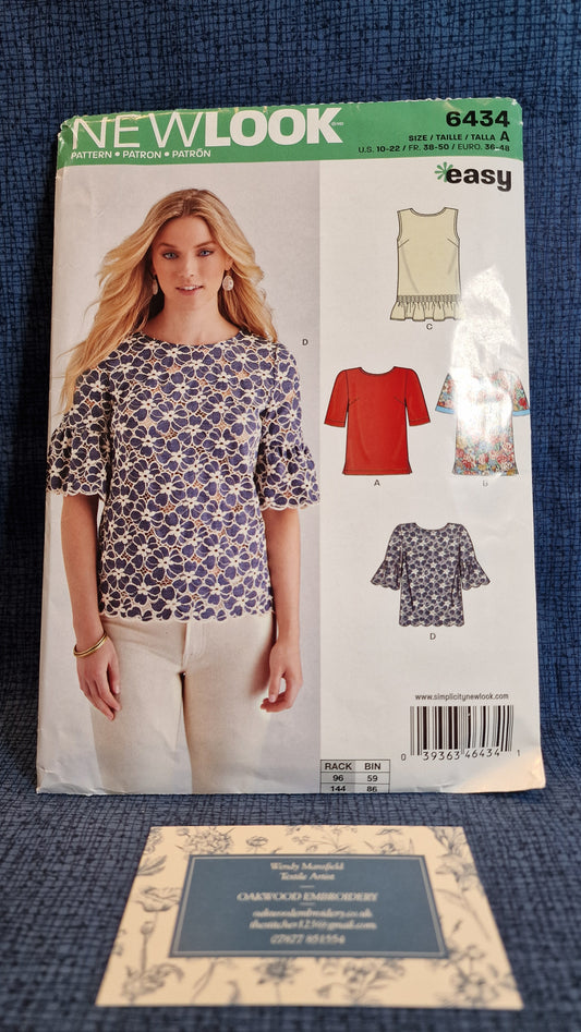 Dressmaking Pattern - New Look N 6434 - Size 10-22