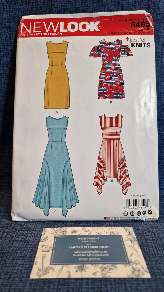 Dressmaking Pattern - New Look N 6495 - Size 8-20