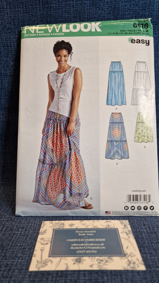 Dressmaking Pattern - New Look N 6516 - Size 6-18