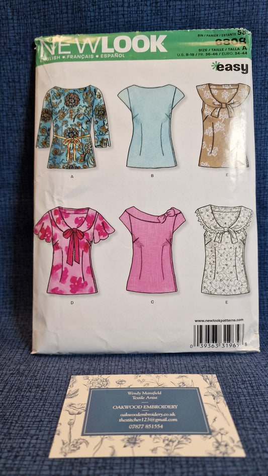 Dressmaking Pattern - New Look N 6808 - Size 8-18