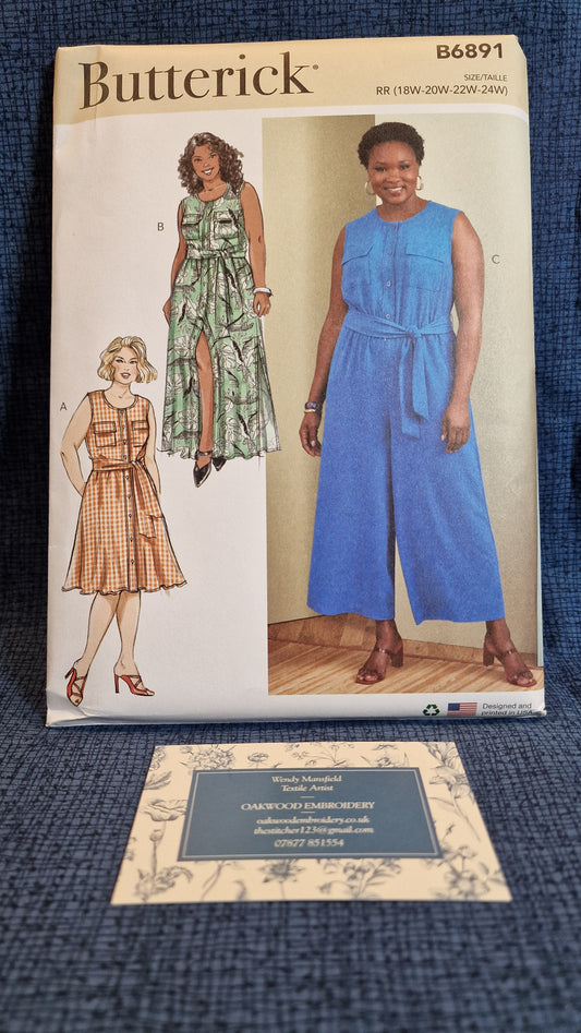 Dressmaking Pattern - Butterick - B68910 - Size 18-24