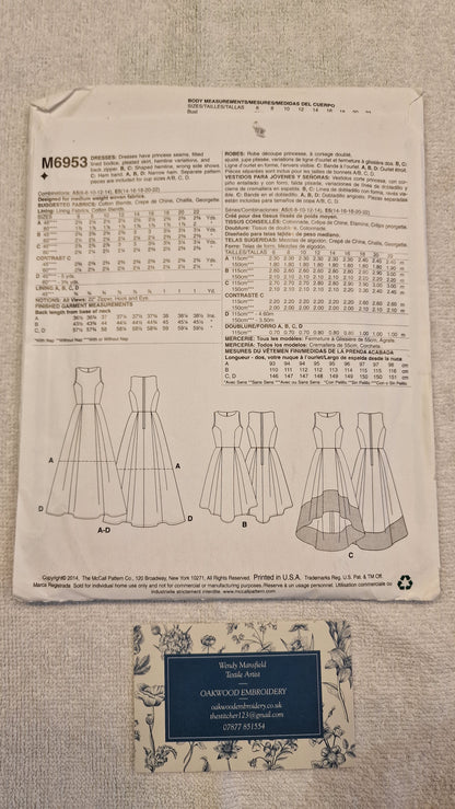 Dressmaking Pattern - McCall's - M6953 - Sizes 14-22