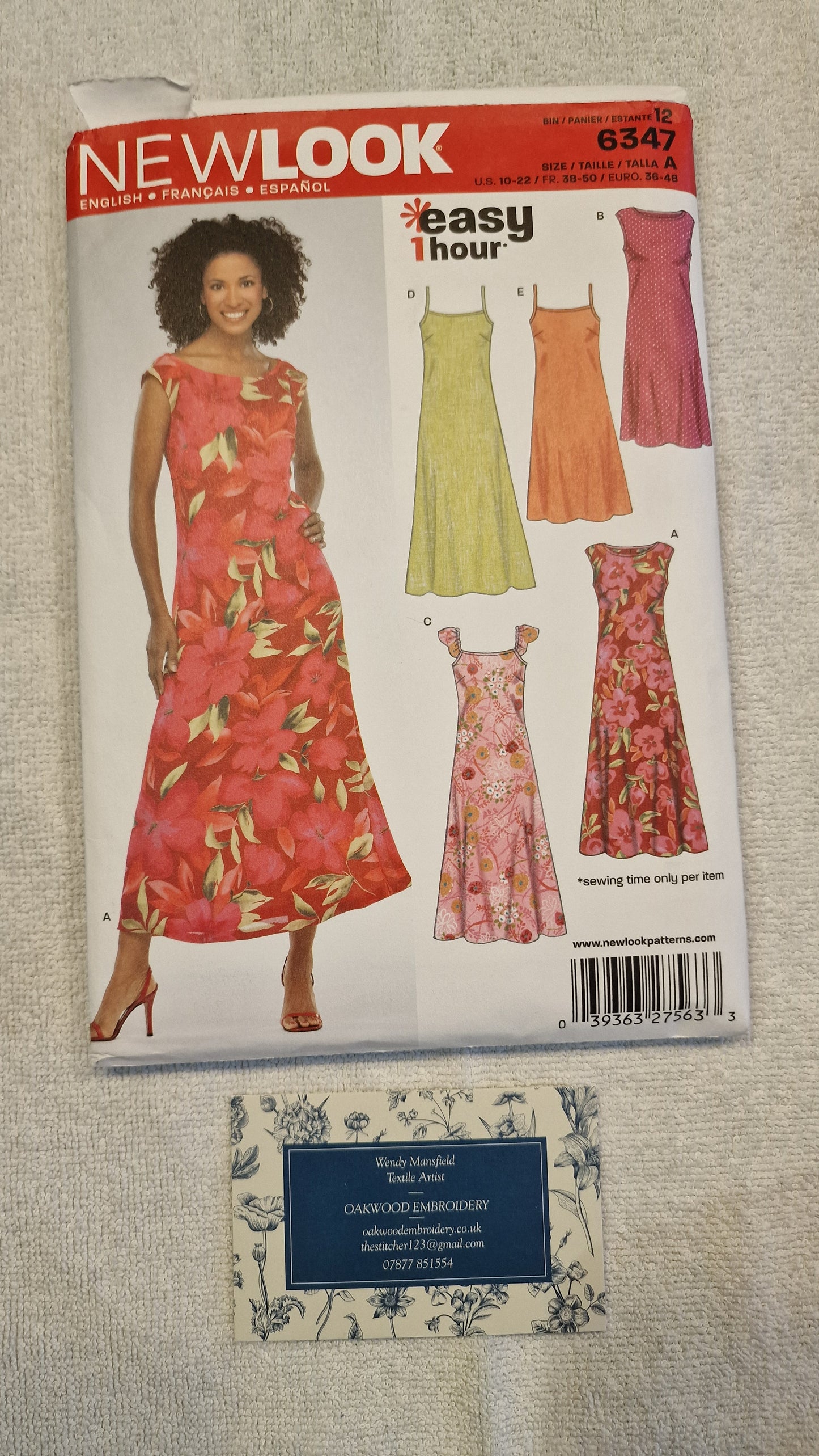 Dressmaking Pattern - New Look N 6347 - Size 10-22