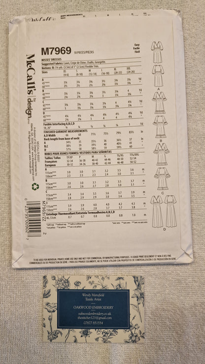 Dressmaking Pattern - McCall's - M7969 - Sizes L, XL, XXL