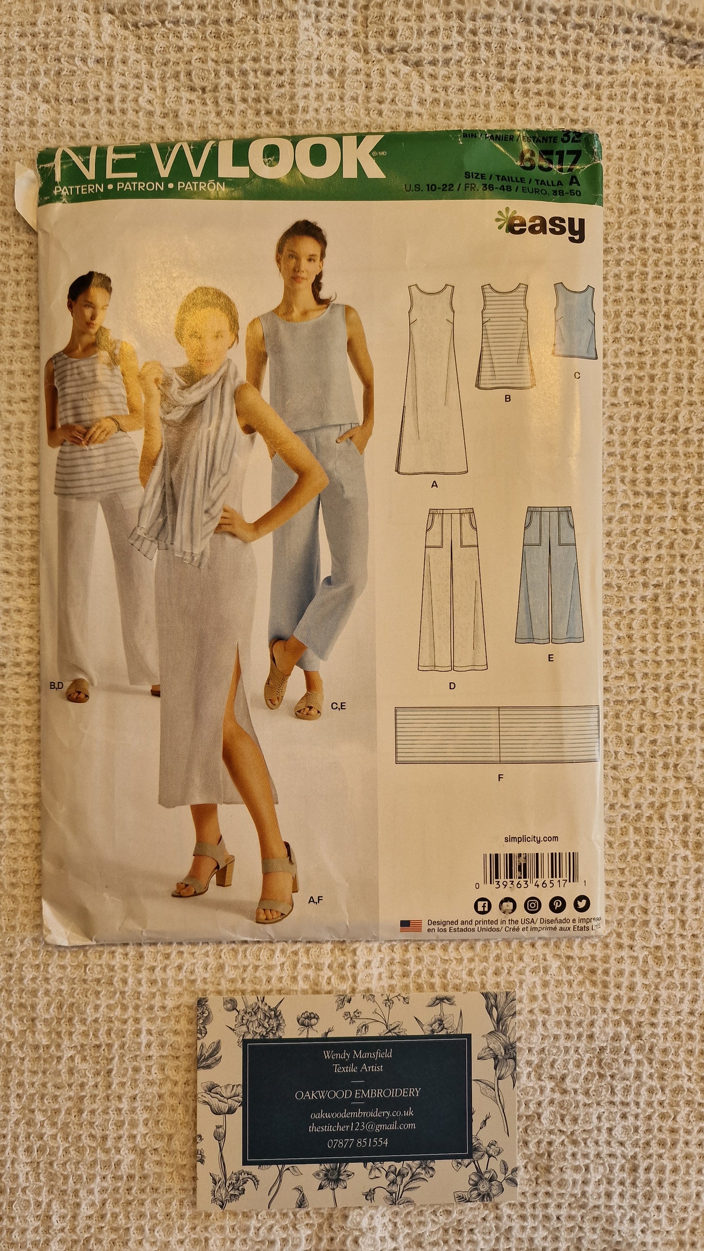 Dressmaking Pattern - New Look N 6517 - Size 10-22