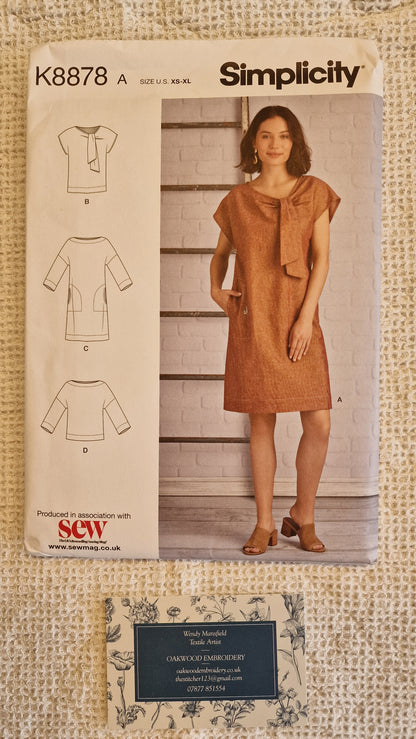 Dressmaking Pattern - Simplicity K8878 - Size XS-XL