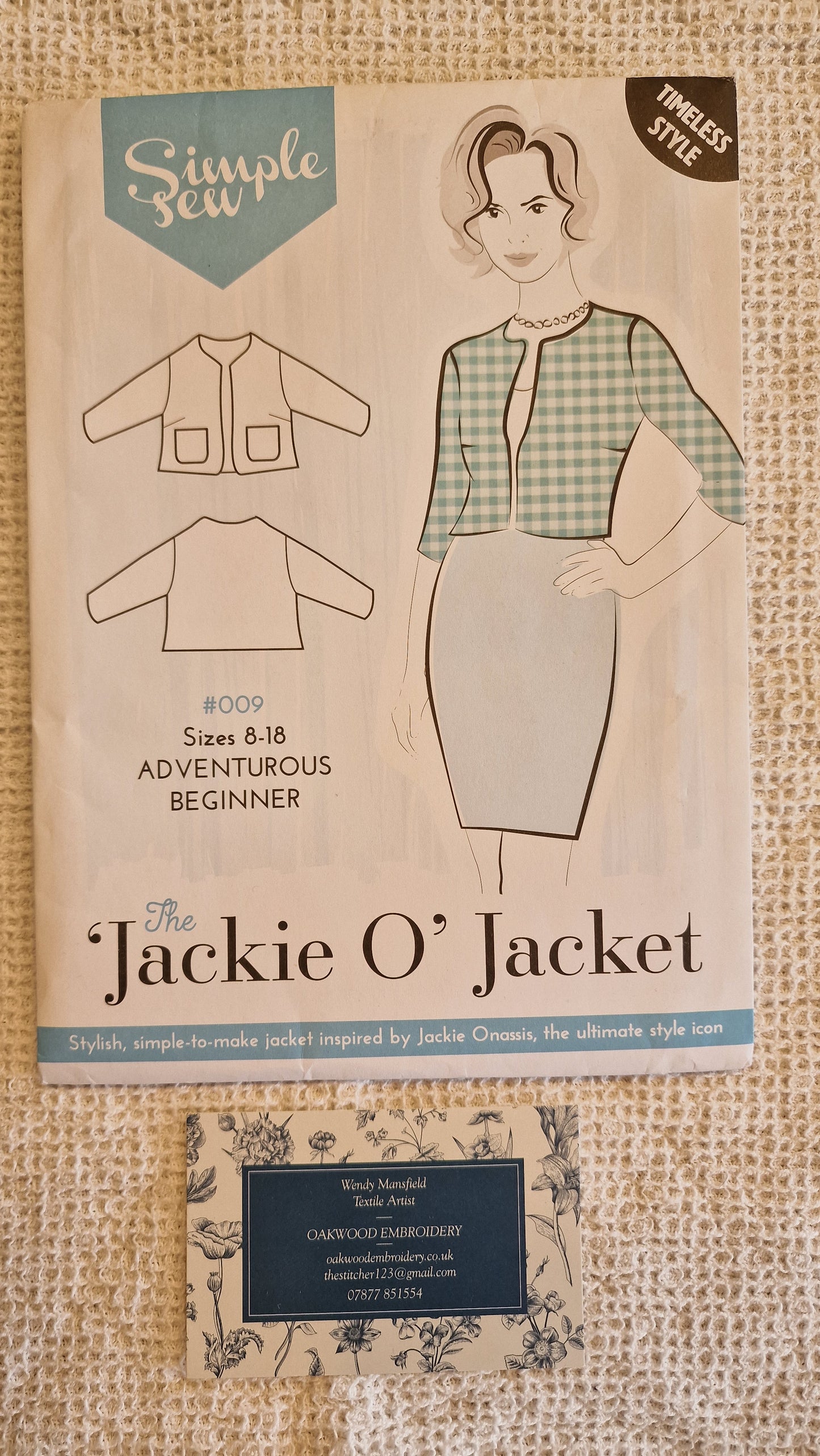 Dressmaking Pattern - Simply Sew - The Jackie O' Jacket - Size 8-18