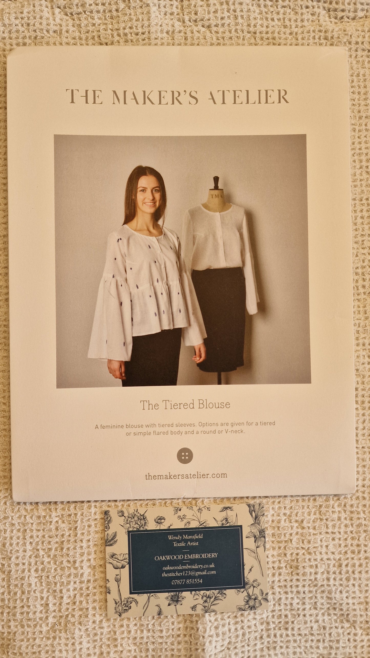 Dressmaking Pattern - The Maker's Atelier - The Tiered Blouse - Size 4-22