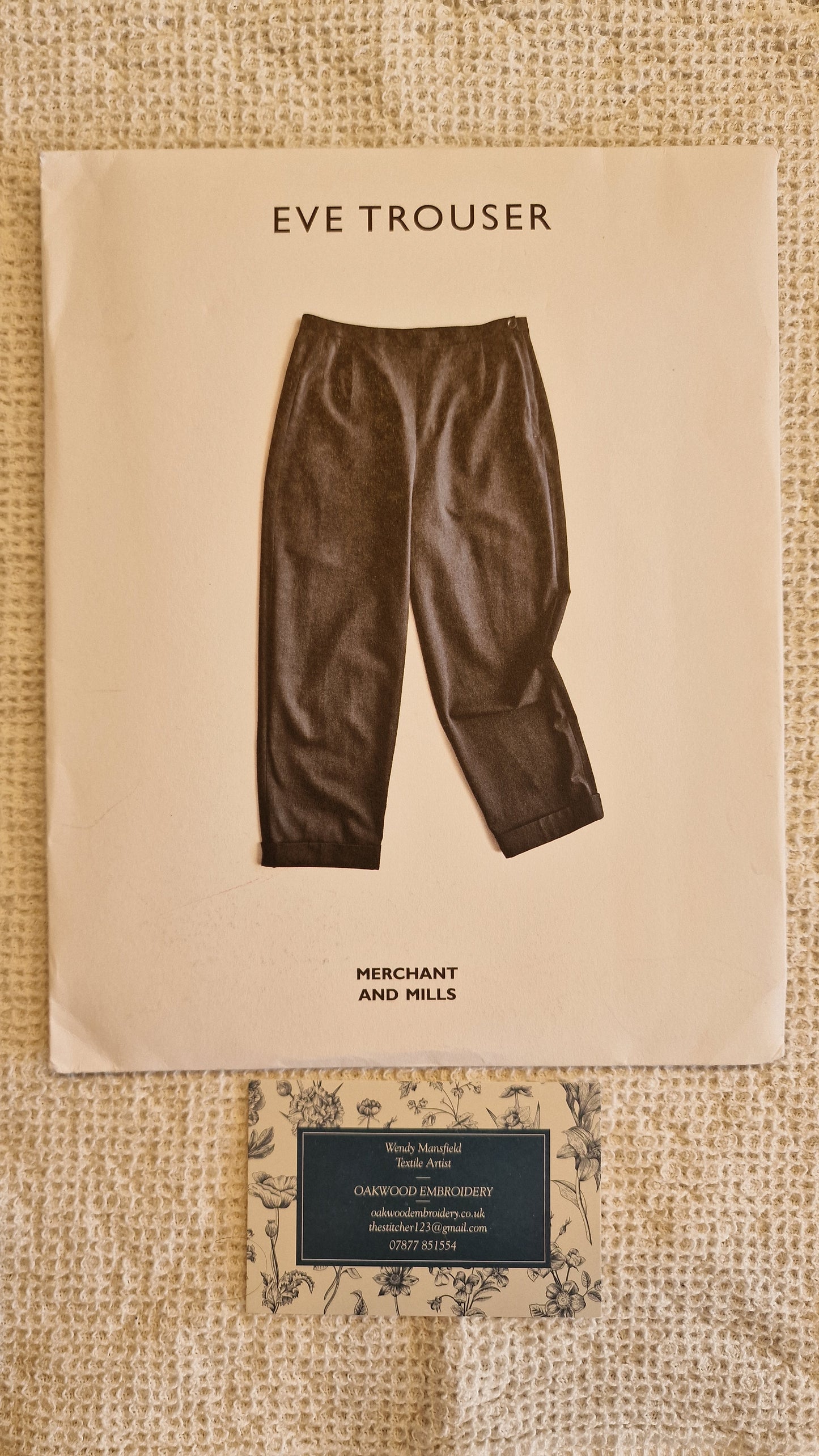 Dressmaking Pattern - Merchant & Mills - Eve Trouser - Size 6-18