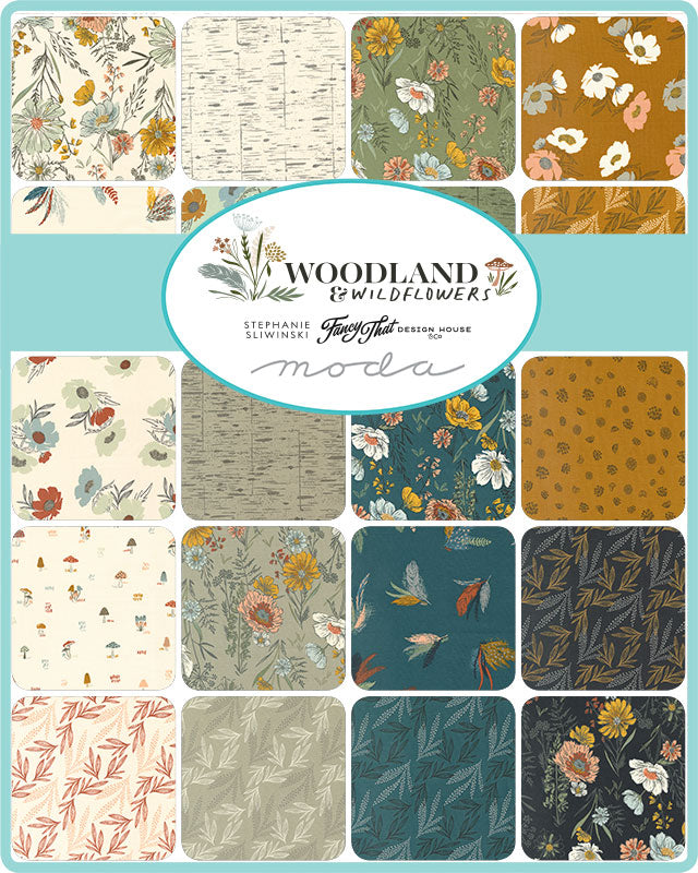 WOODLAND & WILDFLOWERS -  Layer Cake  - Moda Fabric Code LC45580