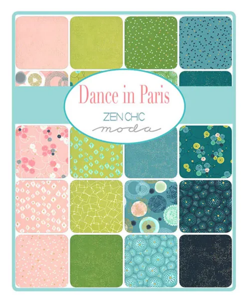 DANCE IN PARIS - JELLY ROLL - Moda Fabric Code JR1740