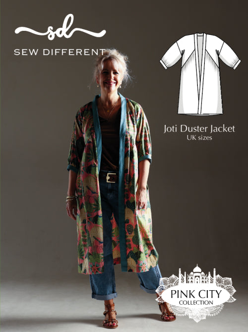 Sew Different - Joti Duster Jacket (Pink City Collection) - UK Size 8-26 Dressmaking Pattern