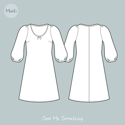 Sew Me Something Kate Dress Sewing Pattern (Size 6-20)