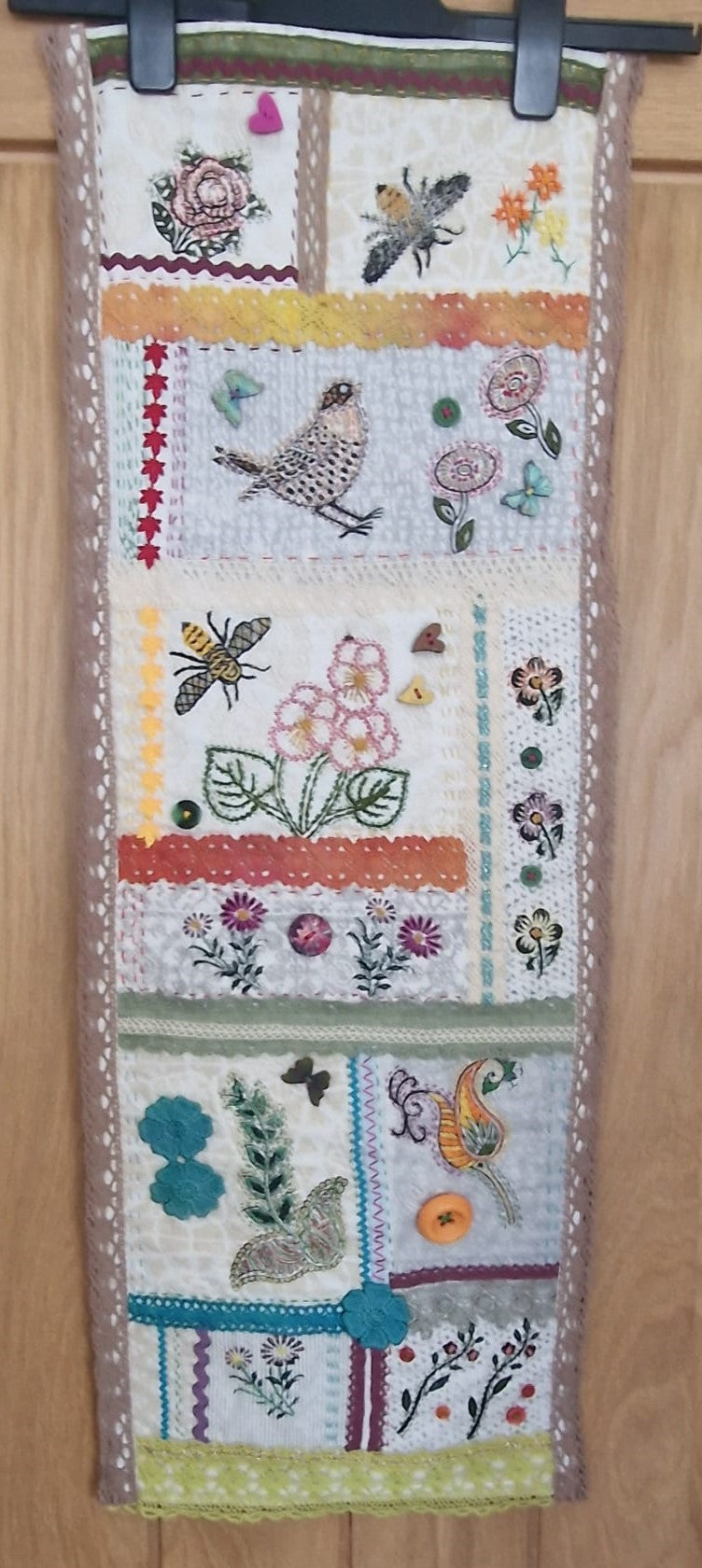 Nature - A Hand Printed Slow Stitch Embroidery Kit by Wendy Mansfield