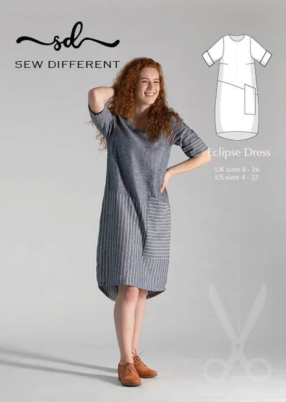 Sew Different - Eclipse Dress - UK Size 8-26 Dressmaking Pattern